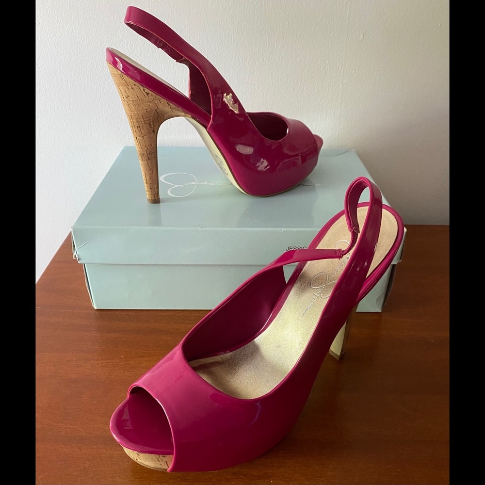 Jessica Simpson 5” Peep Toe Heels